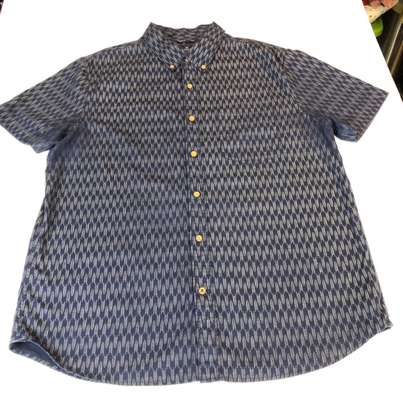 Mens American Eagle Navy Short Sleeve Shirt - Picture 7 of 16